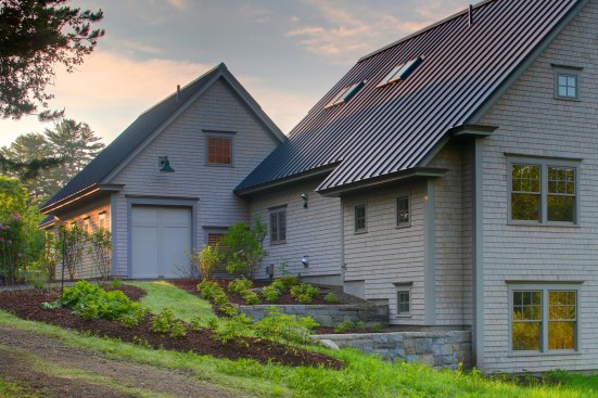 North side of house