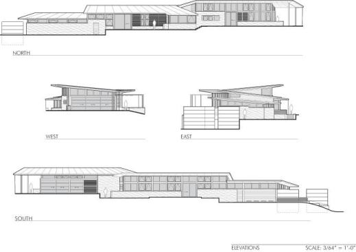 Caterpillar House elevations