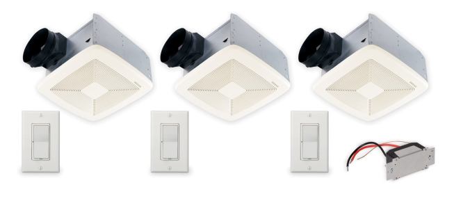 Humidity-sensing fan  A bath ventilation fan is one of the most under-valued and under-used products in a house. Designed to remove moisture and odor, bath fans are often improperly sized and, because home buyers don’t run them long enough, frequently misused. In contrast, a humidity-sensing fan doesn’t rely on human behavior. As the name suggests, it recognizes excess humidity and automatically activates, running for the recommended amount of time to take care of extra moisture. Such fans are great for laundry rooms too.
