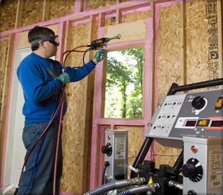 Air Sealing System  Air sealing is one of the most important things you can do for a house, but it’s not always done properly. Instead of caulk, use a systemized air sealing product to ensure the job is done right. Seal your house right, and it will improve the performance of your insulation. 
www.ocenergycomplete.com.