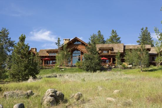Tunken Residence log home by Rocky Mountain Log Homes.