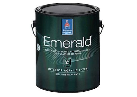 Available for interior and exterior applications, Emerald is a line of no-VOC paint that is stain resistant, easy to wash, and provides maximum resistance to mildew and moisture, the company says. The self-priming product comes in all of the company’s colors. It costs about $65 per gallon. www.sherwin-williams.com.