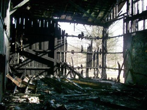 In 2009, fire gutted this rehabbed barn.