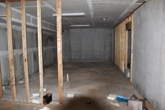 The back portion of the dentist’s office basement level was untouched by the tornado. Dozens of people could have safely sheltered there from the full force of the F-5 tornado. However, the office was closed at the time. After being caught out in the storm, the Huddleston family brought their gravely injured daughter, Emily, in here to shelter from the rain and hail.