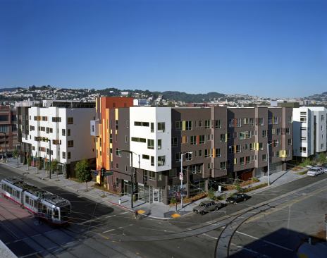 Transit-oriented urban infill projects, such as Armstrong Place Senior and Family Housing, support the principles of sustainable urbanism.