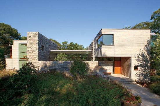 2011 Masonry Construction Residential Winner Georgica Pond Residence, East Hampton, NY Architect/Designer: Christopher Coy & Robert Barnes, Barnes Coy Architects; General Contractor: Tom Choi, Ben Krupinski Builders; Masonry Contractor: Robert Kessler, Kessler Stone; Masonry Consultant: Robert Kessler, Kessler Stone; Landscape Architect: Oehme Van Sweden. Project description form the entry: The owners wanted a very modern house, they also desired for warm materials that would reinforce the villages 350 year history. Materials used are sensitive to the historic character of the area while looking thoroughly modern at the same time. Stone was used in this project as a symbol of strength, privacy, and protection.