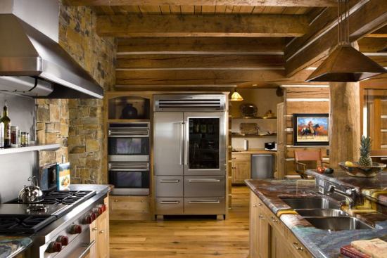 Tunken Residence log home by Rocky Mountain Log Homes.