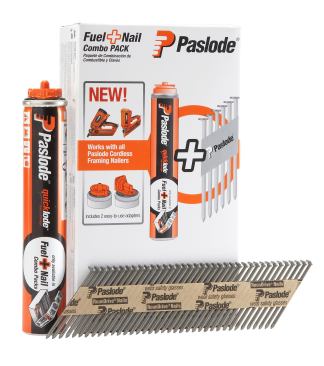 Combo Fuel+Nail packs are perfectly matched so the user never runs out of fuel.&nbsp; 
www.paslode.com
