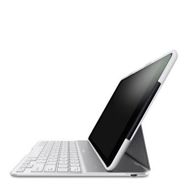 QODE Ultimate Keyboard Case for iPad Air hugs the tablet tightly, offers two-sided protection and folds easily into convenient handheld tablet mode.