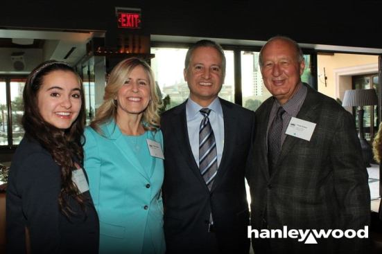 McCallister (Bert's daughter) Selva, Cindy Selva, and Bert, with Hanley Wood vice Chairman Frank Anton at the Hearthstone BUILDER Humanitarian Awards ceremony in Las Vegas.