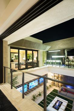 The house offers many views from its multiple levels.