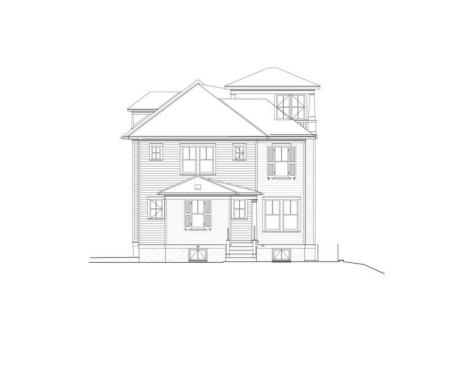 The old back porch was torn down and a screened porch was set on the left side of the house. This made way for a mudroom entrance, which also serves as a back entry that's convenient to the detached garage.