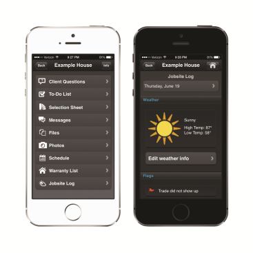 CoConstruct Developed for custom builders and remodelers, this collaborative solution helps businesses coordinate their selections, scheduling, client communications, and budgets. Team members, subs, and clients access the portal to address tasks unique to their role—from tracking change orders and project budget to sharing photos. The online portal and mobile app can be branded for more professional look. 