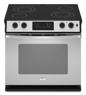 Accessible Range: An ADA-compliant stove makes cooking safer and more comfortable. The handles, buttons, and graphics are located on the front, positioned closer to the user.