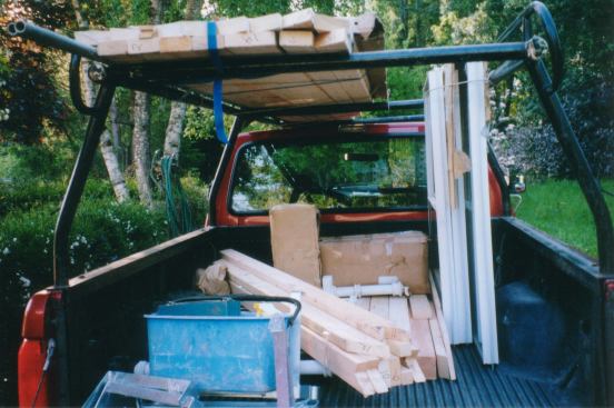 Kits for the knock-down bungalows come complete with instructions and hardware.