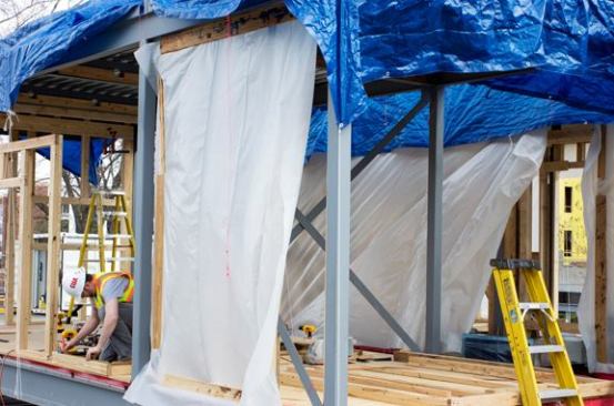 Sub-floor installation.