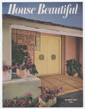 Cliff May, Pace Setter House  House Beautiful magazine cover, February 1948