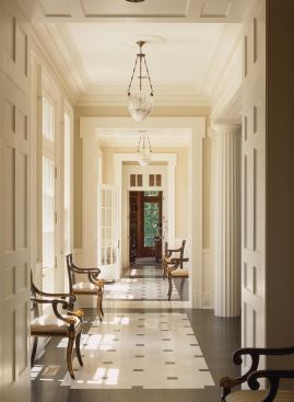 CHDA 2012  Merit Award, Architectural Interiors  Muse Architects, Bethesda, Md.   This Maryland country home’s formal circulation gallery leads to an equally elegant library.