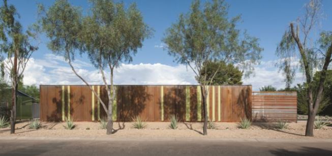 Engineered for arid climates, water-conservation is a central design tenet of the Vali Homes prototype home in Phoenix.