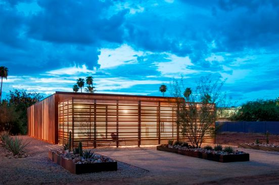 The careful site layout means the home reclaims 100% of its rainwater.