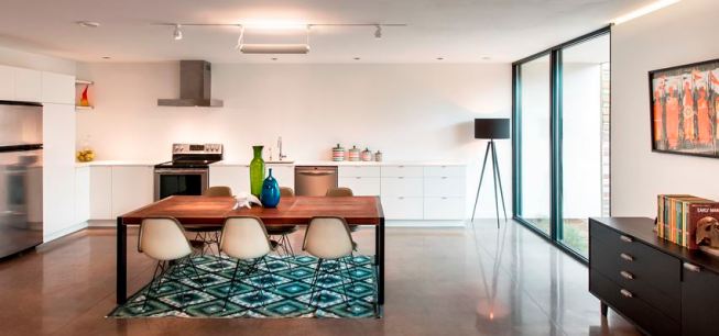 High-performance fixtures and appliances were selected throughout the home.