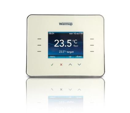 The 3iE is a smart, programmable thermostat that’s specifically designed for in-floor electric radiant-heated floors. Featuring a low profile and a sleek touchscreen, it is the only thermostat with active energy management, the company says, and automatically adjusts to changing conditions in your room, your home, and the seasons. 
www.warmup.com.