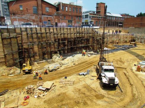 One of the biggest downtown developments, 14W is a 300,000-square-foot project that includes 231 rental apartments, a new 44,000 square foot YMCA, and more than 10,000 square feet of ground-floor retail space. A joint venture between Perseus Realty and Jefferson Apartment Group, the first apartments will deliver next summer.