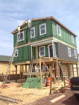Modular houses are engineered to match the challenging sites and updated code requirements along the coastal areas affected by Hurricane Sandy.