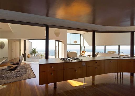 A partial view from the kitchen. The full view would require a panoramic camera.