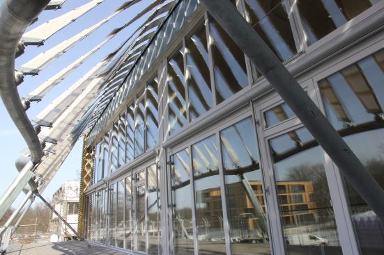 The German Soft House project meets passive house standards, but it’s also an active house. Like Mouton, Kennedy included plenty of operable openings placed for maximum ventilation. In addition, the curtains respond to temperatures and light filtration to help regulate indoor comfort all at very little cost.