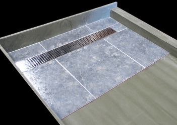 Tile Redi now blends its pre-formed, one-piece shower pans with a linear drain. Redi Trench can be used with any size Redi Base measuring 52 inches to 72 inches and can be used with your choice of tile-able or grate top. www.tileredi.com.
