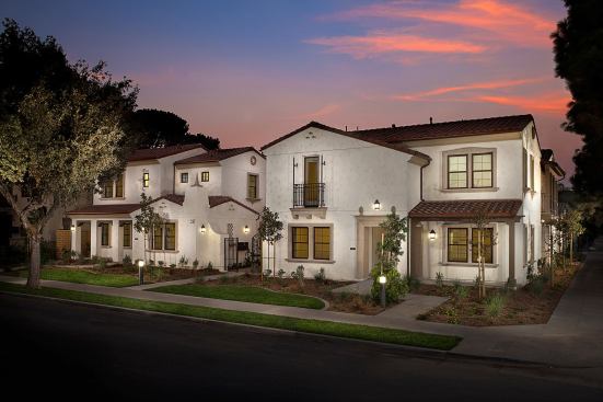 Grand, Affordable Project - Under 30 du/acre. Builder: Advent Companies. Architect: Bassenian Lagoni. Feauring spacious interiors and community courtyards, at least 20 percent of these Spanish Colonial-style homes are affordable to families earning 80 to 120 percent of the area's median family income.