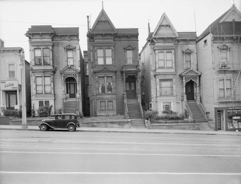 Van Ness Avenue Houses, 1880s, San Francisco, California