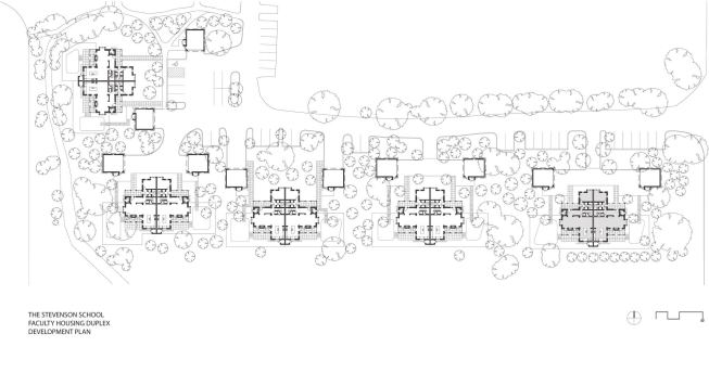 This prototype is the first of five planned faculty duplexes.