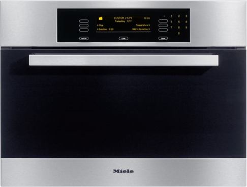 Steam is all the rage—whether it’s in the dishwasher or washing machine. It’s also hot in cooking, too. This Classic Steam Oven is a 24-inch product that offers touch pad controls, multi-lingual LCD display, a food-driven menu system, and automatic temperature settings, among other features. www.mieleusa.com.