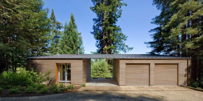 The home’s studio/garage.