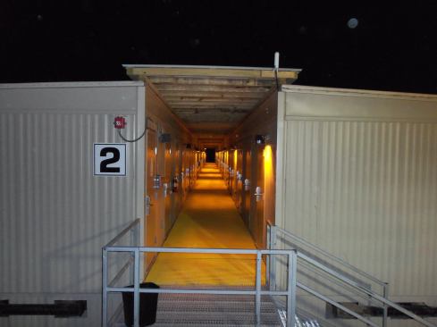 Target's housing allows workers access to rooms, dining areas and other parts of the campus without going outside.