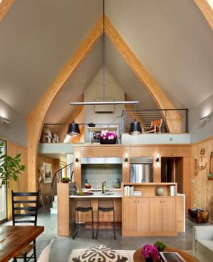 The Hudson Passive House interior.