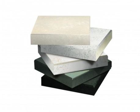 Silestone Nebula This new color series expands Cosentino’s selection of neutral tones with five additions inspired by natural stone: H&eacute;lix, Pulsar, Daria, Istmo and Dreis, all available in polished and suede finishes. The quartz surface is naturally non-porous and never needs to be sealed. The firm also says it is easy to clean, and has high scratch, stain, and heat resistance. 
www.silestoneusa.com