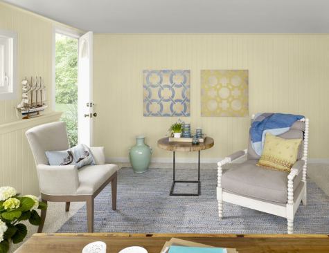 Benjamin Moore went with lemon sorbet as theirfavorite color choice for next year.