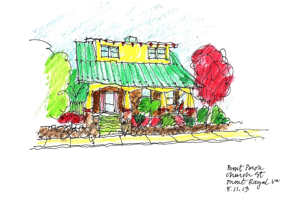 A cottage in Front Royal, Va., with 100-year-old curb appeal in the form of a shallow front yard and neighborly stoop.
