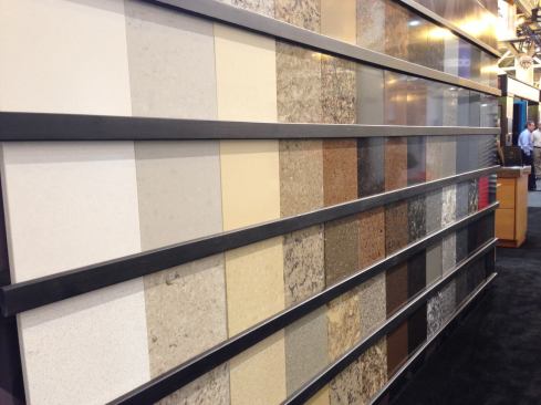 Cambria. The only family-owned, American-made producer of quartz surfaces displayed a wide array of designs on the show floor. More 
here.