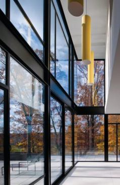 Stacked corner windows help to punctuate this ultra-modern home’s angles while staying in step with its subdued palette. Project: Bloom House, Glen Echo, Md.; Architect: Robert M. Gurney, Washington, D.C.; Builder: Bloom Builders, Bethesda, Md.