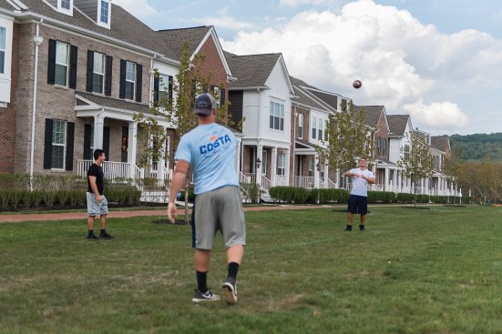Charter Homes’ Great  American Neighborhood concept provides gathering spaces so singles can connect with neighbors.