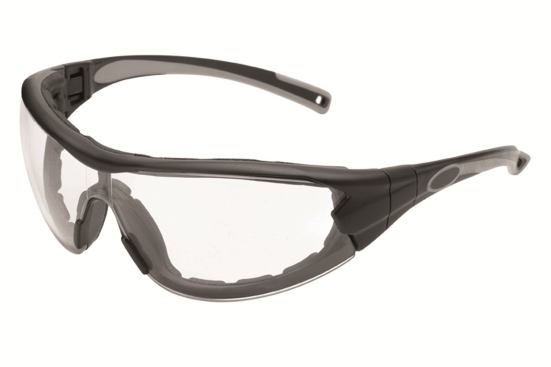 Gateway Safety Glasses&nbsp;Get the benefits of safety glasses and goggles in one with Swap. The eyewear fills both roles as the temples and head strap easily can be switched with the touch of a button. The one-piece wraparound polycarbonate lens provides durable protection, while venting channels around the frame reduce the hot air buildup that causes fogging. Soft foam lining blocks dust and debris. 
&nbsp;www.gatewaysafety.com