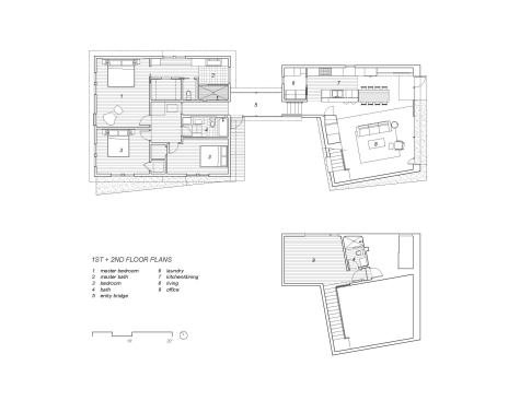 Hill Residence, Texas, plan by Altertstudio Architecture