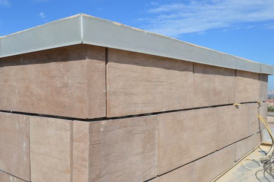 TNAH builder Josh Anderson likes the Environmental Stoneworks product because of the way it integrates and finishes on the corners.