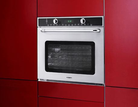 The Maestro Series 30-inch wall oven offers broil and moist-assist cooking options; 3.5 kilowatt, high intensity ribbon broiler; and 3,100-watt dual bake element. The convection unit also offers an integrated rotisserie, six roller rack positions, and a glass touch panel. www.capital-cooking.com.