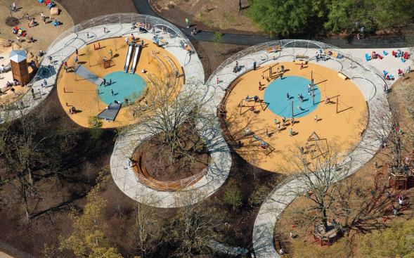 Woodland Discovery Playground at Shelby Farms Park  Memphis, Tennessee