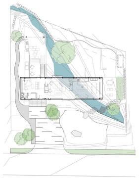 Its L-Stack configuration makes the most of a trapezoidal lot. 